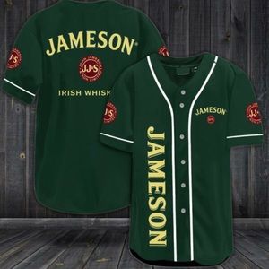 New Jameson Irish Whiskey Baseball Jersey Shirt Size XS